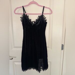 Little Black Dress Mini with Bolero Velvet Long Sleeves Lace
